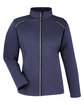 CORE365 Ladies' Techno Lite Three-Layer Knit Tech-Shell classic navy hth OFFront