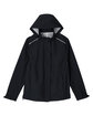 CORE365 Ladies' Packable Rain Jacket black FlatFront