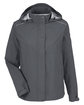 CORE365 Ladies' Packable Rain Jacket carbon OFFront