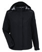 CORE365 Ladies' Barrier Rain Jacket black OFFront