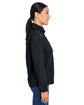 CORE365 Ladies' Packable Rain Jacket black ModelSide