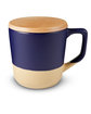Prime Line 16.5oz Boston Ceramic Mug With Wood Lid cobalt blue ModelBack