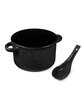 Prime Line 20oz Campfire Soup Bowl With Spoon black ModelBack