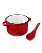 Prime Line 20oz Campfire Soup Bowl With Spoon red ModelBack