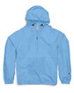 Champion Adult Packable Anorak 1/4 Zip Jacket LIGHT BLUE FlatFront