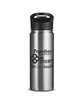 Columbia 18oz Double-Wall Vacuum Bottle With Sip-Thru Top silver DecoFront