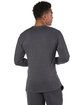 Champion Adult Long-Sleeve Ringspun T-Shirt CHARCOAL HEATHER ModelBack