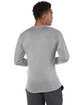 Champion Adult Long-Sleeve Ringspun T-Shirt OXFORD GRAY ModelBack