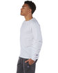 Champion Adult Long-Sleeve Ringspun T-Shirt WHITE ModelSide