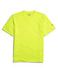 Champion Adult 4.1 oz. Double Dry® Interlock T-Shirt SAFETY GREEN FlatFront