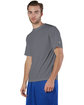Champion Adult 4.1 oz. Double Dry® Interlock T-Shirt STONE GRAY ModelQrt