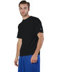 Champion Adult 4.1 oz. Double Dry® Interlock T-Shirt BLACK ModelQrt