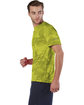 Champion Adult 4.1 oz. Double Dry® Interlock T-Shirt SFTY GREEN CAMO ModelSide