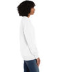 ComfortWash by Hanes Unisex Crewneck Tearaway Sweatshirt WHITE PFD ModelSide