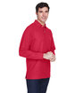 Devon & Jones Men's Pima Piqué Long-Sleeve Polo RED ModelQrt