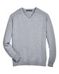 Devon & Jones Men's V-Neck Sweater grey heather FlatFront