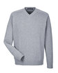 Devon & Jones Men's V-Neck Sweater grey heather OFFront