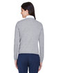 Devon & Jones Ladies' V-Neck Sweater grey heather ModelBack