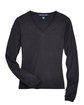 Devon & Jones Ladies' V-Neck Sweater black FlatFront