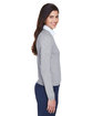 Devon & Jones Ladies' V-Neck Sweater grey heather ModelSide