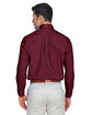 Devon & Jones Men's Crown Woven Collection™ Solid Broadcloth burgundy ModelBack
