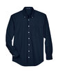 Devon & Jones Men's Crown Collection® Solid Broadcloth Woven Shirt navy FlatFront