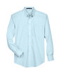 Devon & Jones Men's Crown Collection® Solid Broadcloth Woven Shirt crystal blue FlatFront