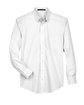Devon & Jones Men's Crown Collection® Tall Solid Broadcloth Woven Shirt white FlatFront