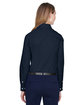 Devon & Jones Ladies' Crown Collection® Solid Broadcloth Woven Shirt navy ModelBack