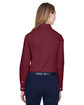 Devon & Jones Ladies' Crown Collection® Solid Broadcloth Woven Shirt burgundy ModelBack