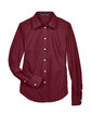 Devon & Jones Ladies' Crown Collection® Solid Broadcloth Woven Shirt burgundy FlatFront
