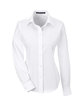 Devon & Jones Ladies' Crown Collection® Solid Broadcloth Woven Shirt white OFFront