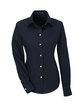Devon & Jones Ladies' Crown Collection® Solid Broadcloth Woven Shirt navy OFFront