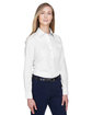 Devon & Jones Ladies' Crown Collection® Solid Broadcloth Woven Shirt white ModelQrt