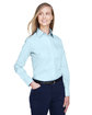 Devon & Jones Ladies' Crown Collection® Solid Broadcloth Woven Shirt crystal blue ModelQrt