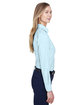 Devon & Jones Ladies' Crown Collection® Solid Broadcloth Woven Shirt crystal blue ModelSide