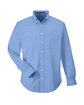 Devon & Jones Men's Crown Collection Solid Oxford Woven Shirt light blue OFFront