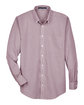 Devon & Jones Men's Crown Collection® Gingham Check Woven Shirt burgundy FlatFront