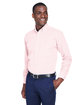 Devon & Jones Men's Crown Woven Collection™ Gingham Check pink ModelQrt