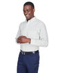 Devon & Jones Men's Crown Collection® Gingham Check Woven Shirt silver ModelQrt