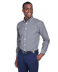 Devon & Jones Men's Crown Collection® Gingham Check Woven Shirt navy ModelQrt