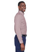 Devon & Jones Men's Crown Collection® Gingham Check Woven Shirt burgundy ModelSide