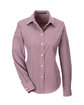 Devon & Jones Ladies' Ladies' Crown Collection Gingham Check Woven Shirt burgundy OFFront