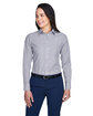 Devon & Jones Ladies' Crown Collection Banker Stripe Woven Shirt  