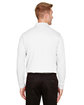 Devon & Jones CrownLux Performance® Men's Plaited Long Sleeve Polo white ModelBack