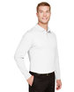 Devon & Jones CrownLux Performance® Men's Plaited Long Sleeve Polo white ModelQrt