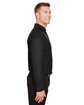 Devon & Jones CrownLux Performance™ Men's Plaited Long Sleeve Polo black ModelSide