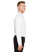 Devon & Jones CrownLux Performance® Men's Plaited Long Sleeve Polo white ModelSide