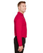 Devon & Jones CrownLux Performance® Tall Plaited Long Sleeve Polo red ModelSide