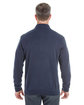 Devon & Jones Men's Manchester Fully-Fashioned Quarter-Zip Sweater NAVY/ GRAPHITE ModelBack